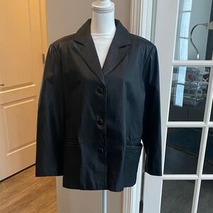 Women's Black Leather Clio II Jacket